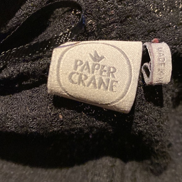 Women’s Paper Crane Black Shrug Sweater Lightweight size Small - Picture 5 of 7